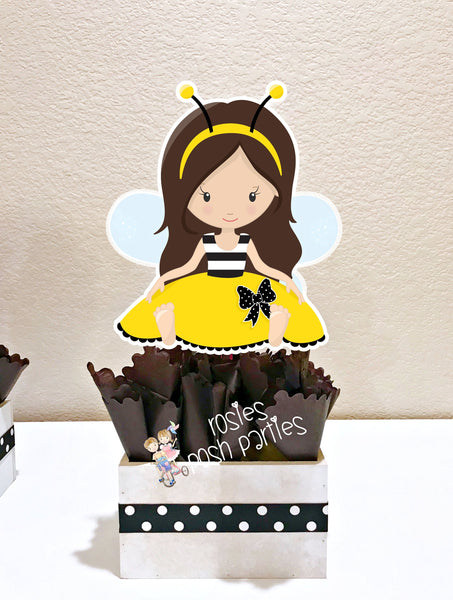 Bumble Bee Baby Shower Birthday Party centerpiece theme 1st birthday, Bumble Bee Theme Party Centerpiece Decoration Bumble Bee SET OF 4