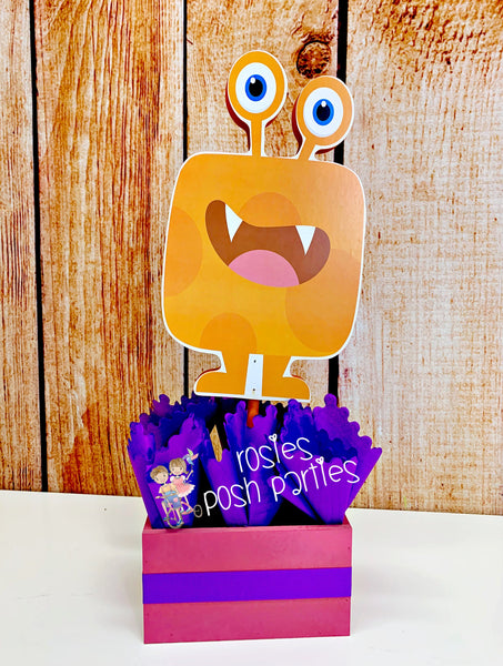 Monster Theme | Monster Birthday | Monster Baby Shower | Monster Birthday Party Centerpiece Decoration | Scary Monster Theme Deco INDIVIDUAL