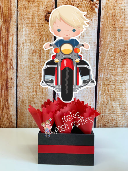Motorcycle Theme Party Centerpiece Decoration | Motorcycle Baby Shower | Motorcycle Theme | Baby Shower Decoration | Motorcycle SET OF 6