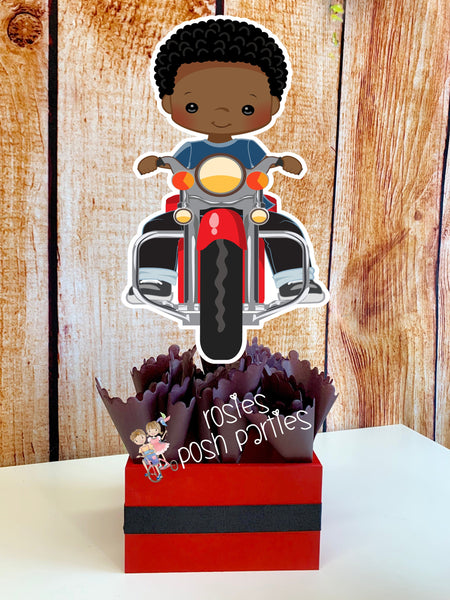 Motorcycle Theme Party Centerpiece Decoration | Motorcycle Baby Shower | Motorcycle Theme | Baby Shower Decoration | Motorcycle SET OF 6