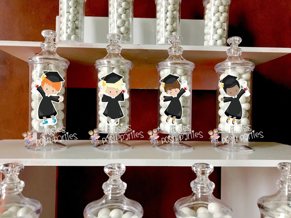Graduation bash party Apothecary Favor centerpiece Graduation Party decoration High School College University Graduation favors SET OF 12