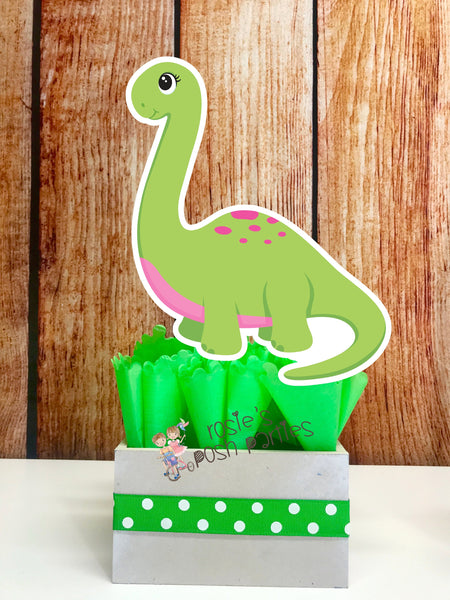 Dinosaur birthday party Pink Girl Dinosaur centerpiece Dinosaur party decoration Rex Birthday T Rex table centerpiece decoration SET OF 4