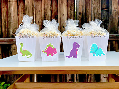 Dinosaur Birthday Theme | Dinosaur Party Favor | Dinosaur Party Decoration | Dino Birthday Favor | Dinosaur Popcorn favor Bins SET OF 12