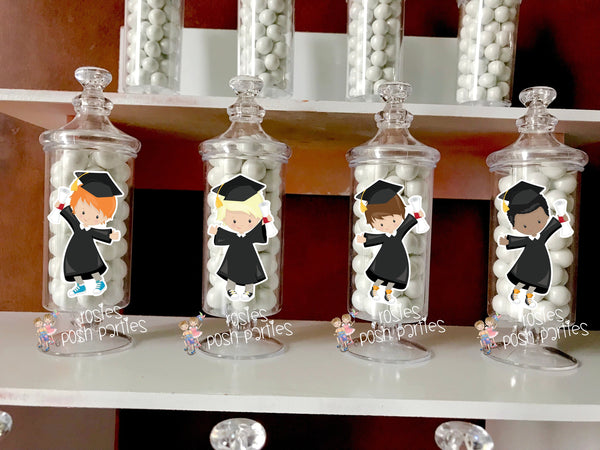 Graduation bash party Apothecary Favor centerpiece Graduation Party decoration High School College University Graduation favors SET OF 12