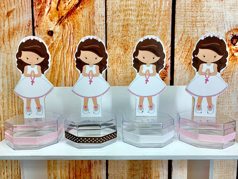First Holy Communion Favor | First Communion Girl Favor | Recuerdo de Mi Primera Comunion | Religious Favor | Girl Catholic Favor SET OF 12