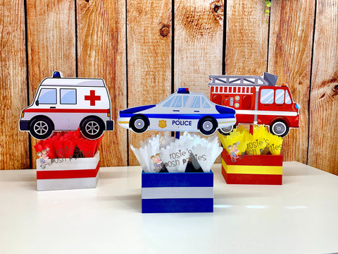 First Responder Birthday Theme | First Responder Party Decoration | Fire Truck Party | Police Birthday | Ambulance Decoration INDIVIDUAL