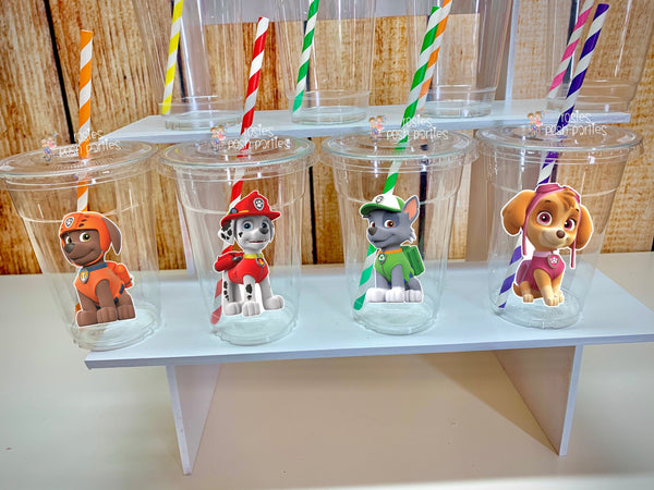 Paw Patrol Birthday Theme | Birthday party Favor Cups | Paw Patrol Party Marshall Chase Party Cups | Rubble Zuma Skye Everest Party VARIETY