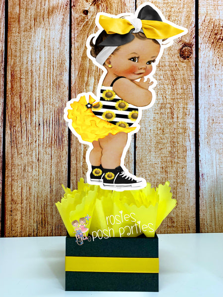 Sunflower Girl Birthday Theme | Sunflower Girl Baby Shower Theme | Sunflower Theme | Sunflower Centerpiece | Yellow Sunflower INDIVIDUAL