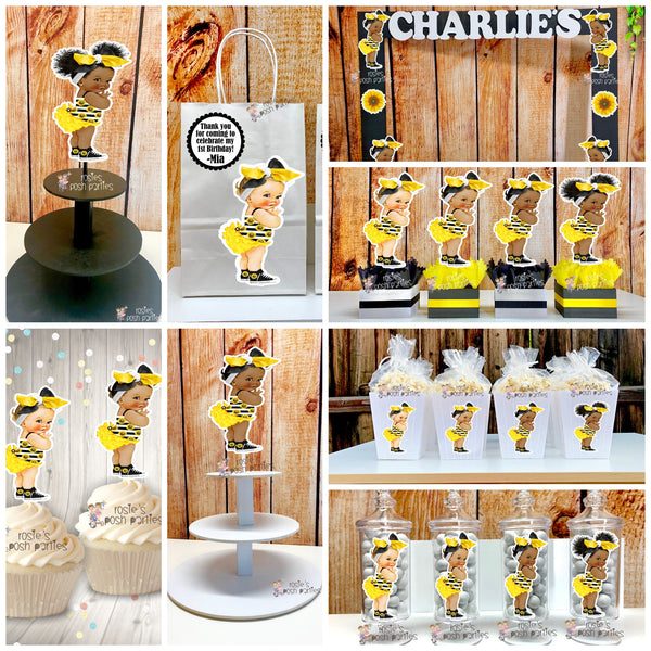 Sunflower Girl Birthday Theme | Sunflower Girl Baby Shower Theme | Sunflower Theme | Sunflower Centerpiece | Yellow Sunflower INDIVIDUAL