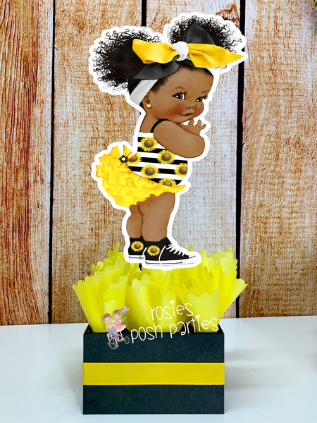 Sunflower Girl Birthday Theme | Sunflower Girl Baby Shower Theme | Sunflower Theme | Sunflower Centerpiece | Yellow Sunflower INDIVIDUAL