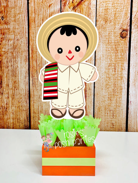 Mexican Rag Doll Theme | Mexican Rag Doll Party | Fiesta Mexicana Party | Guarecita Doll | Mexican Handmade Maria | Centerpieces SET OF 6