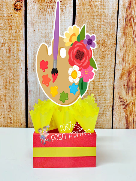 frida birthday baby shower theme centerpiece decoration