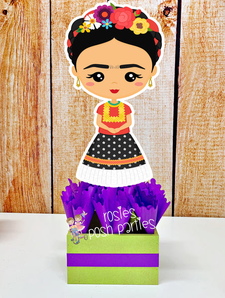 frida birthday baby shower theme centerpiece decoration