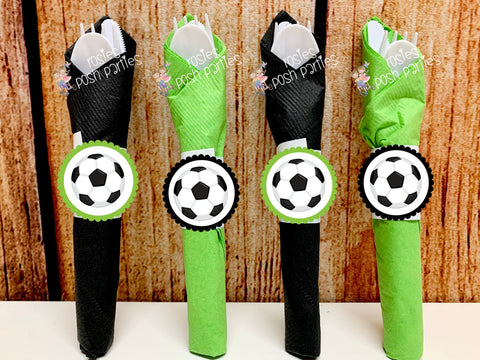 Soccer Sports Birthday Theme | Soccer Utensil | Soccer Sport Theme Favor | Birthday Party Favor Utensil | Flatware Favors | Soccer SET OF 12