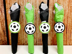 Soccer Sports Birthday Theme | Soccer Utensil | Soccer Sport Theme Favor | Birthday Party Favor Utensil | Flatware Favors | Soccer SET OF 12