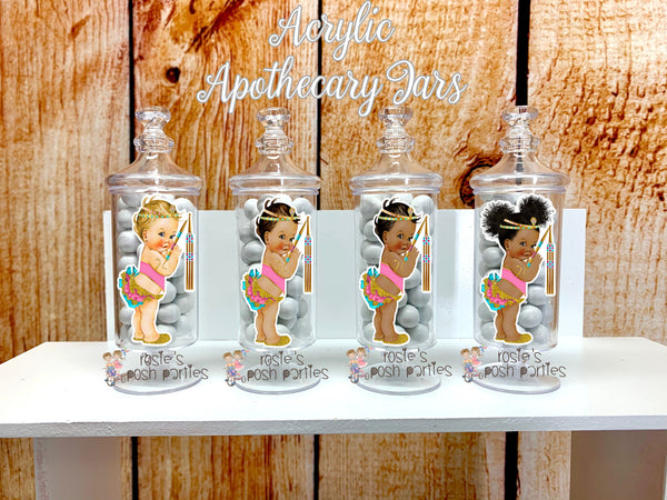 Egyptian Queen Theme Birthday Apothecary Favor Jars | Royal Egyptian Princess | Egyptian Baby Shower Theme | Egyptian Favor Jars SET OF 12