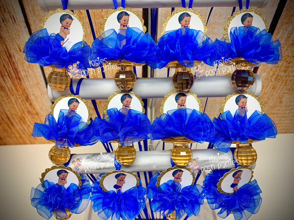 Royal Prince Baby Shower | Prince Pacifier Favor | Royal Prince Blue Diaper Favor | Prince Baby Shower Theme | Baby Shower Favor | SET OF 12
