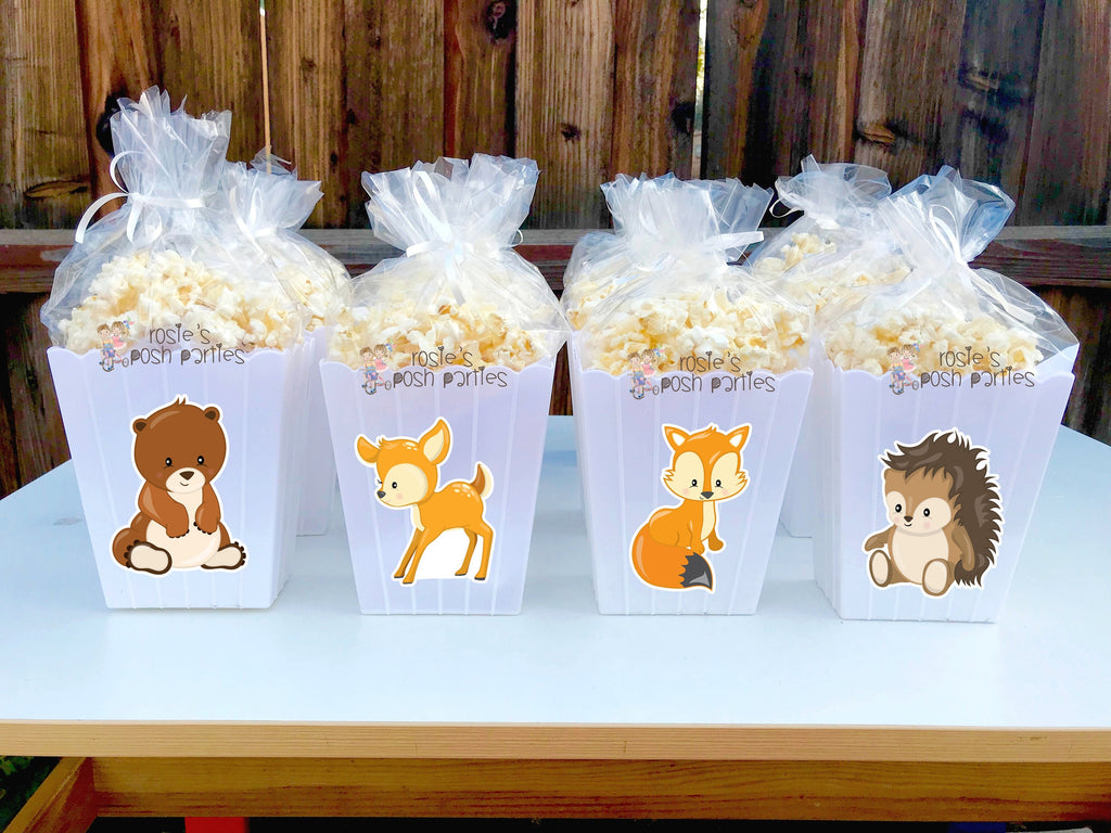 Woodland Critters - Baby Shower Popcorn Party Favors – Pop Central Popcorn