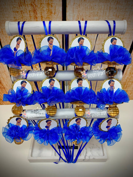 Royal Prince Baby Shower | Prince Pacifier Favor | Royal Prince Blue Diaper Favor | Prince Baby Shower Theme | Baby Shower Favor | SET OF 12