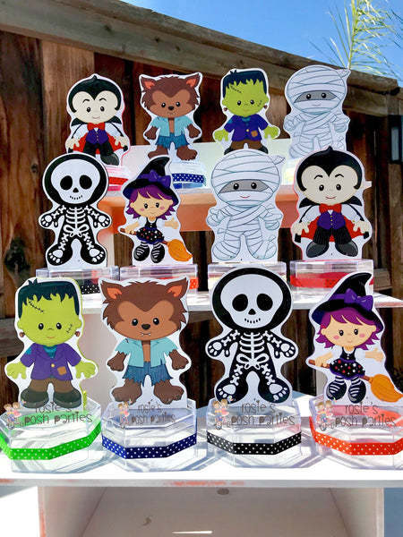 Halloween Birthday Party candy treat jar for birthday gift birthday favor or birthday raffles Halloween theme Candy Favor Birthday SET OF 12