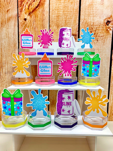 Slime Birthday Party Theme | Slime Bash | Slime Party Decor | Slime Theme | Slime Favor | Slime Theme Decor | Slime Candy Jar SET OF 12