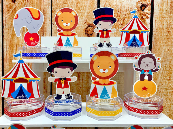 Carnival Theme | Circus Birthday Baby Shower Party | Carnival Candy Jar Favor | Circus Theme Party Favor | Circus Baby Shower SET OF 12