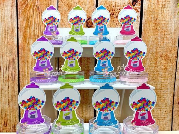 Sweet Candy Land Birthday Theme | Gumball Candy Jar Favors | Candy Land Favor Decoration | Sweet Candy Decoration Candy Land Theme SET OF 12