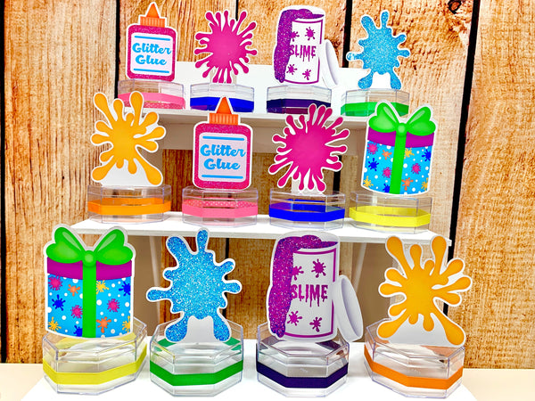Slime Birthday Party Theme | Slime Bash | Slime Party Decor | Slime Theme | Slime Favor | Slime Theme Decor | Slime Candy Jar SET OF 12