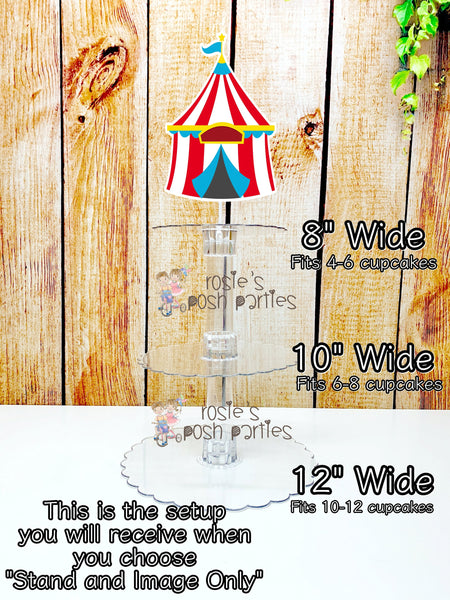 Circus Birthday Theme | Carnival Cupcake Stand | Baby Shower Cupcake Topper | Circus Carnival Decoration | Circus Theme Cake | Cupcake Stand