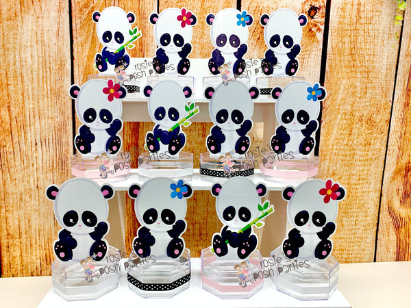 Panda Theme | Panda Birthday or Baby Shower | Panda Candy Jar Favor | Panda Theme Party Favor | Panda Theme | Panda Baby Shower SET OF 12