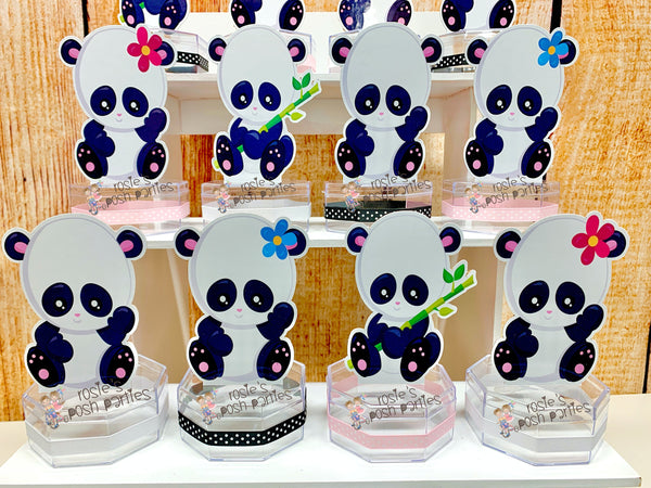Panda Theme | Panda Birthday or Baby Shower | Panda Candy Jar Favor | Panda Theme Party Favor | Panda Theme | Panda Baby Shower SET OF 12