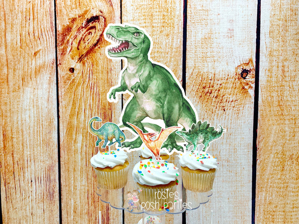 Dinosaur Birthday Theme | Dinosaur Party | Dinosaur Cupcake Stand | Cupcake Topper | Dino Theme | Dinosaur Decoration | Dinosaur Cupcake