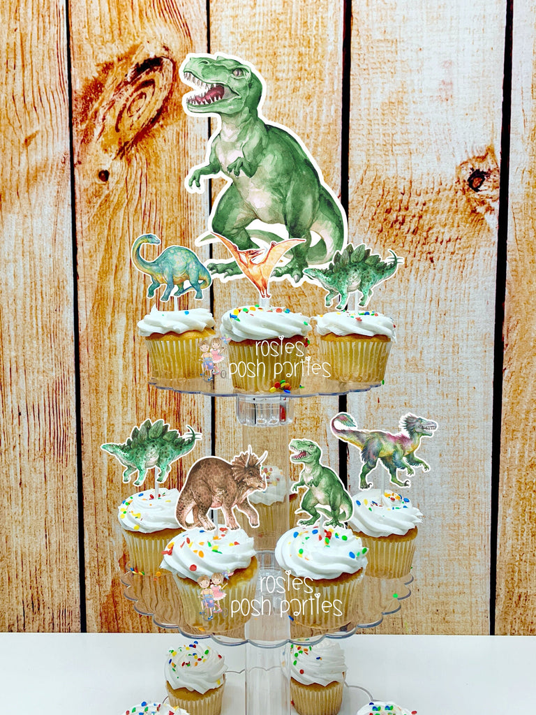 Dinosaur Birthday Theme | Dinosaur Party | Dinosaur Cupcake Stand | Cupcake Topper | Dino Theme | Dinosaur Decoration | Dinosaur Cupcake
