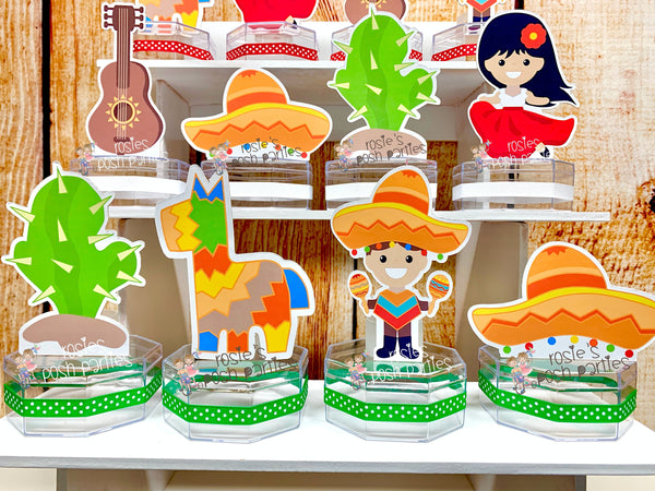 Mexican Fiesta Theme | Fiesta Mexicana Party | Mexican Theme Party Favors | Candy Jar Favors | Mexican Candy | Mexican Baby Shower SET OF 12