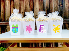 Slime Birthday Party Theme | Slime Bash | Slime Party Favors | Slime Theme | Slime Decor | Slime Theme | Slime Theme Popcorn Bins SET OF 12