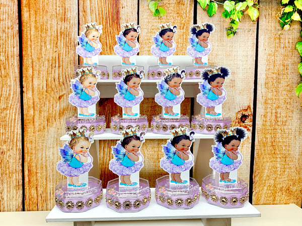 Princess Fairy Theme | Butterfly Baby Shower Favor | Princess Party | Ballerina Birthday Candy Jars | Lavender Gold Fairy Theme SET OF 12