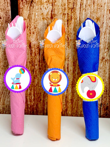 Circus Carnival Theme | Circus Utensil | Carnival Theme Favor | Birthday Party Favor Utensil | Circus Baby Shower Birthday Favors | VARIETY