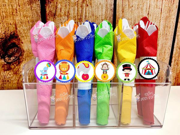 Circus Carnival Theme | Circus Utensil | Carnival Theme Favor | Birthday Party Favor Utensil | Circus Baby Shower Birthday Favors | VARIETY
