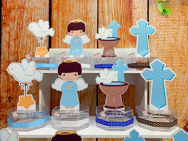 Baptism Theme Favor | Baptism Party Decoration | Baptism Candy Jar Favor | Religious Sacrament Favor | Recuerdo de Bautizo SET OF 12
