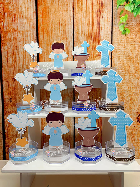 Baptism Theme Favor | Baptism Party Decoration | Baptism Candy Jar Favor | Religious Sacrament Favor | Recuerdo de Bautizo SET OF 12