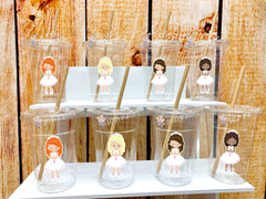 First Communion Theme | Girl Communion Party Favors | Communion Cup and Straws | Recuerdo Primera Comunion | Girl First Communion Variety