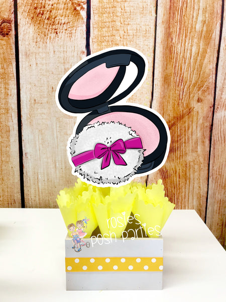 Makeup Theme | Makeup Birthday Party | Spa Theme Party | Girls Night Theme | Makeup Party Centerpiece Decoration | Makeup Bash INDIVIDUAL