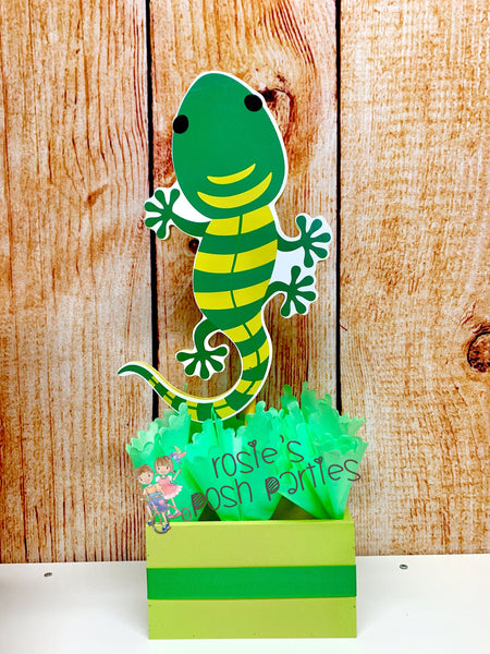 Reptile Theme | Reptile Birthday Party Decoration | Snake Reptile Theme | Birthday Party Centerpiece | Reptile Snake Turtle SET OF 6