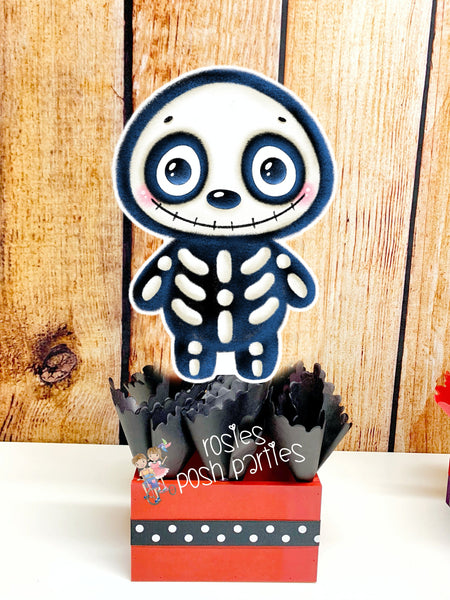 Halloween Costume Party Centerpieces Halloween Theme Birthday Decoration Halloween Witch Frankenstein Ghost Party Decor Monsters SET OF 6