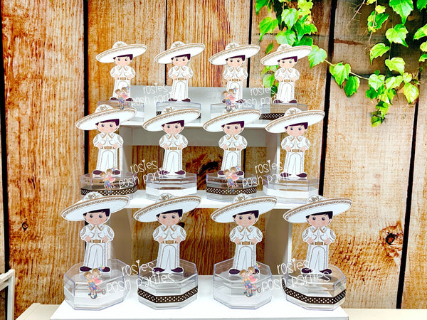 Charro Communion | Charro First Birthday | Charro Theme | Mariachi Theme Birthday Candy Jar Favor | Charro Favor | Communion Theme SET OF 12