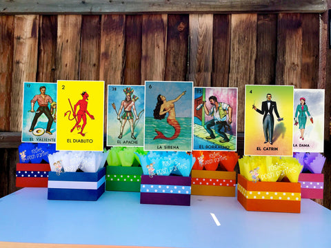Loteria Theme | Loteria Game Night | Birthday Party Centerpiece Decoration | Loteria Party | Loteria Theme Centerpiece | Party INDIVIDUAL