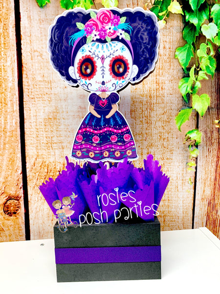 Halloween Girl Costume Party Centerpieces Halloween Theme Birthday Decoration Halloween Witch Theme Watercolor Party Deco Monsters SET OF 6