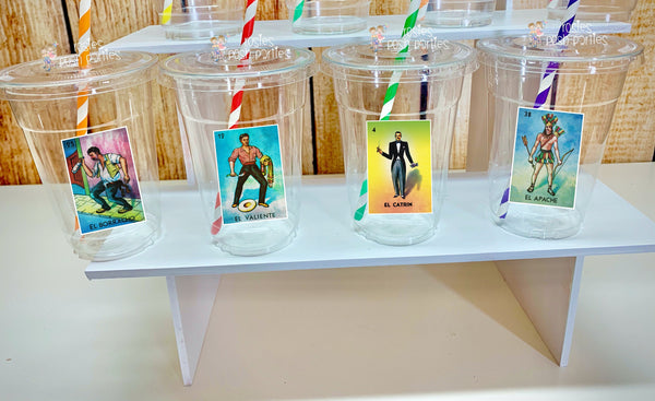 Loteria Theme | Loteria Birthday Party Decoration | Mexican Bingo Night | Loteria Fiesta Party Cup Favors | Loteria Favors Theme VARIETY