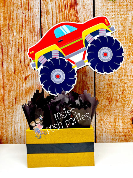 Monster Truck Theme | Monster Truck Birthday | Monster Truck Centerpiece Decoration | Truck Party Decor | Boy Theme | Jam Birthday SET OF 6