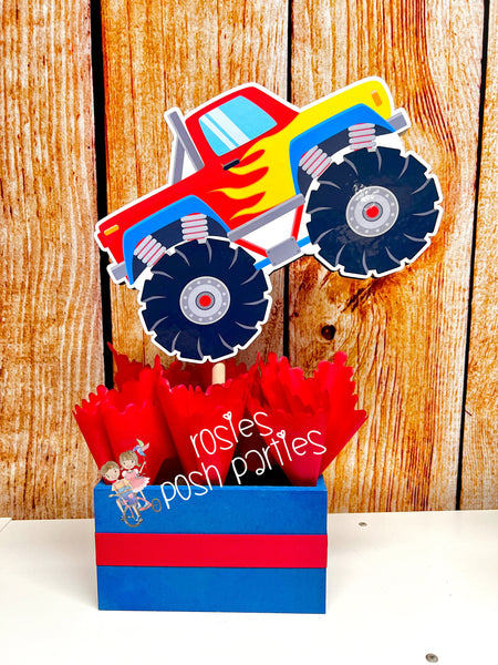 Monster Truck Theme | Monster Truck Birthday | Monster Truck Centerpiece Decoration | Truck Party Decor | Boy Theme | Jam Birthday SET OF 6